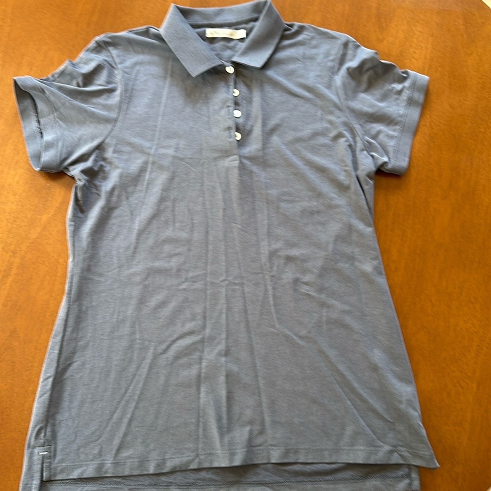 Like new quality Women’s Large Peter Millar polo; gray